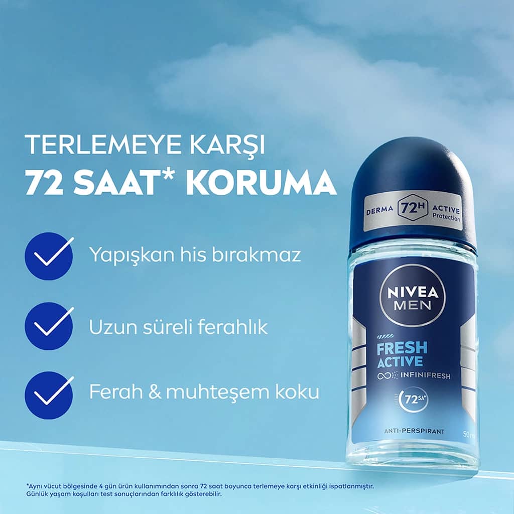 NIVEA مجموعة نيفيا فريش رول أون 50 مل ورول أون 25 مل - 2
