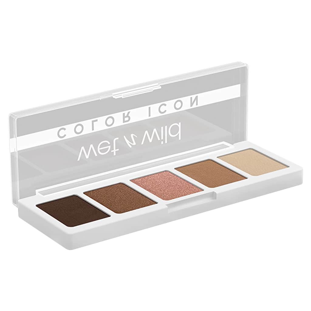 Wet n Wild مجموعة ظلال العيون ويت آند وايلد كلر أيكون النباتية، عبوة من 5 قطع تدوم طويلاً - 2