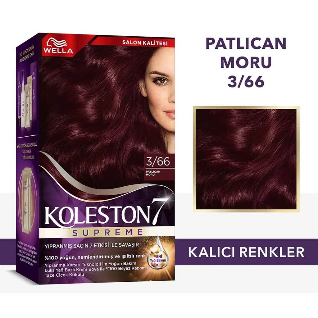 Wella Koleston صبغة شعر ويلا كولستون سوبريم 3/66 باذنجاني بنفسجي - 1