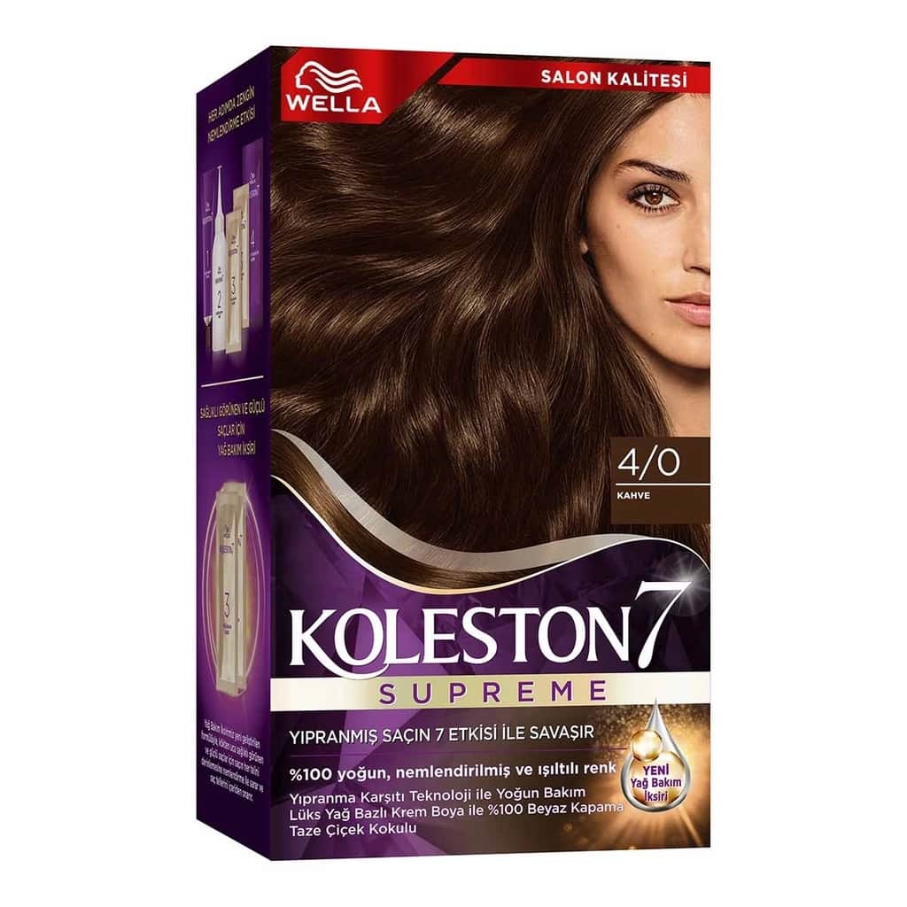 Wella Koleston صبغة شعر ويلا كوليستون سوبريم 4/0 بني - 2