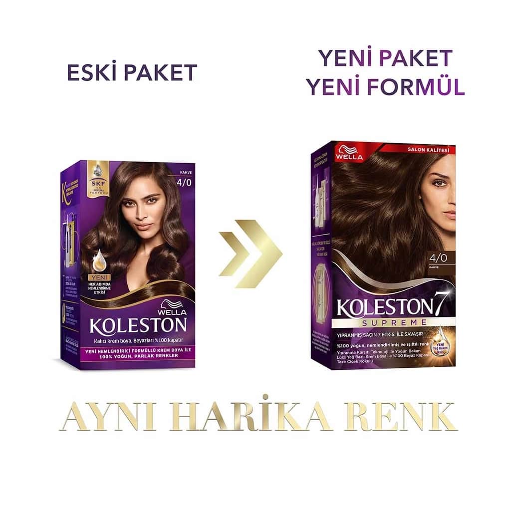 Wella Koleston صبغة شعر ويلا كوليستون سوبريم 4/0 بني - 3