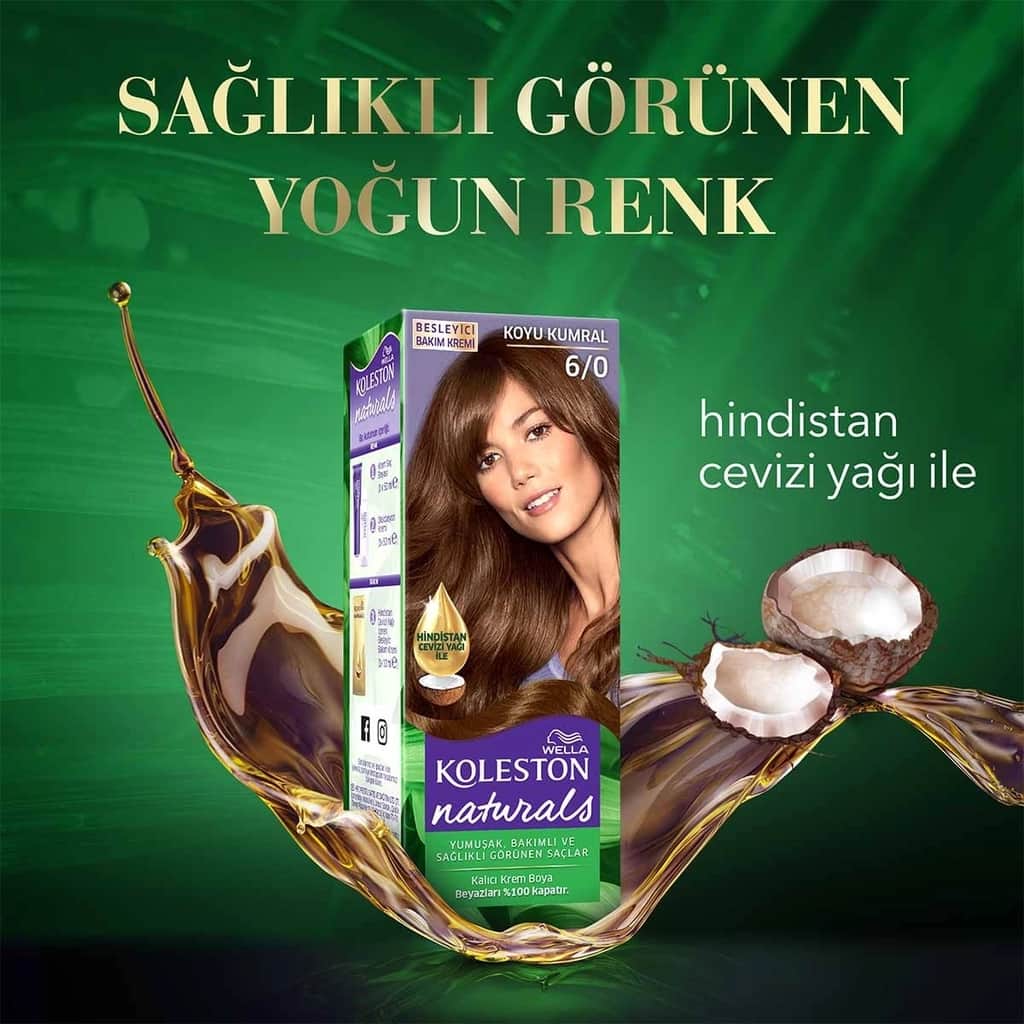 Wella Koleston صبغة شعر ويلا كولستون ناتشورالز 6/0 أشقر غامق - 6