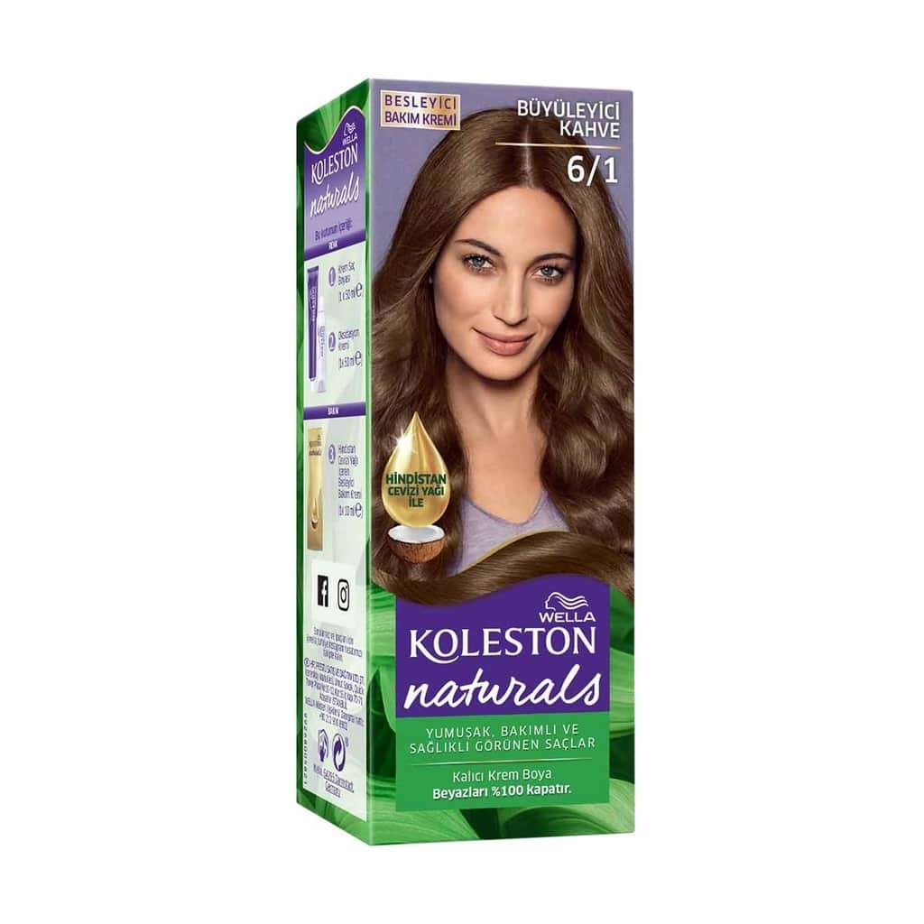 Wella Koleston صبغة شعر ويلا كولستون ناتشورالز 6/1 بني جذاب - 2