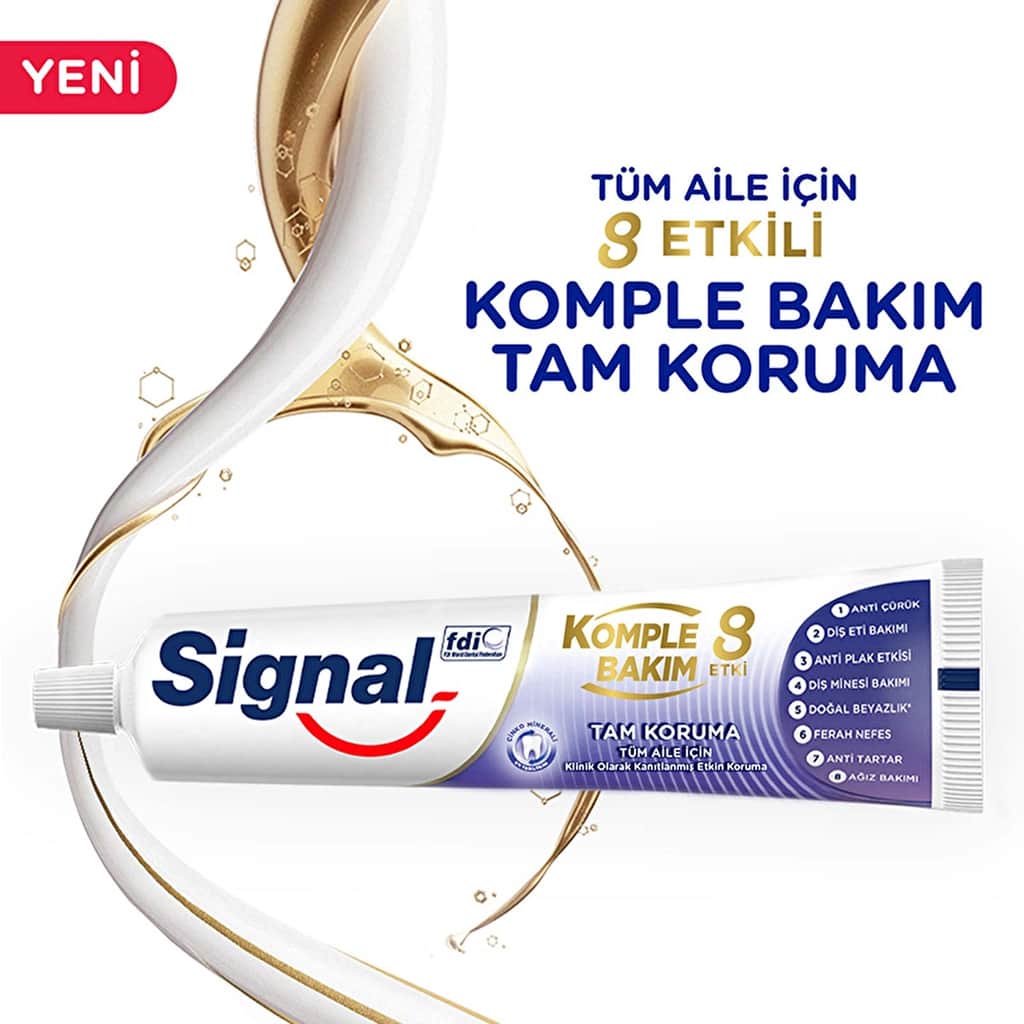 Signal معجون أسنان سيجنال للعناية الكاملة 8 تأثيرات حماية كاملة 75 مل - 3