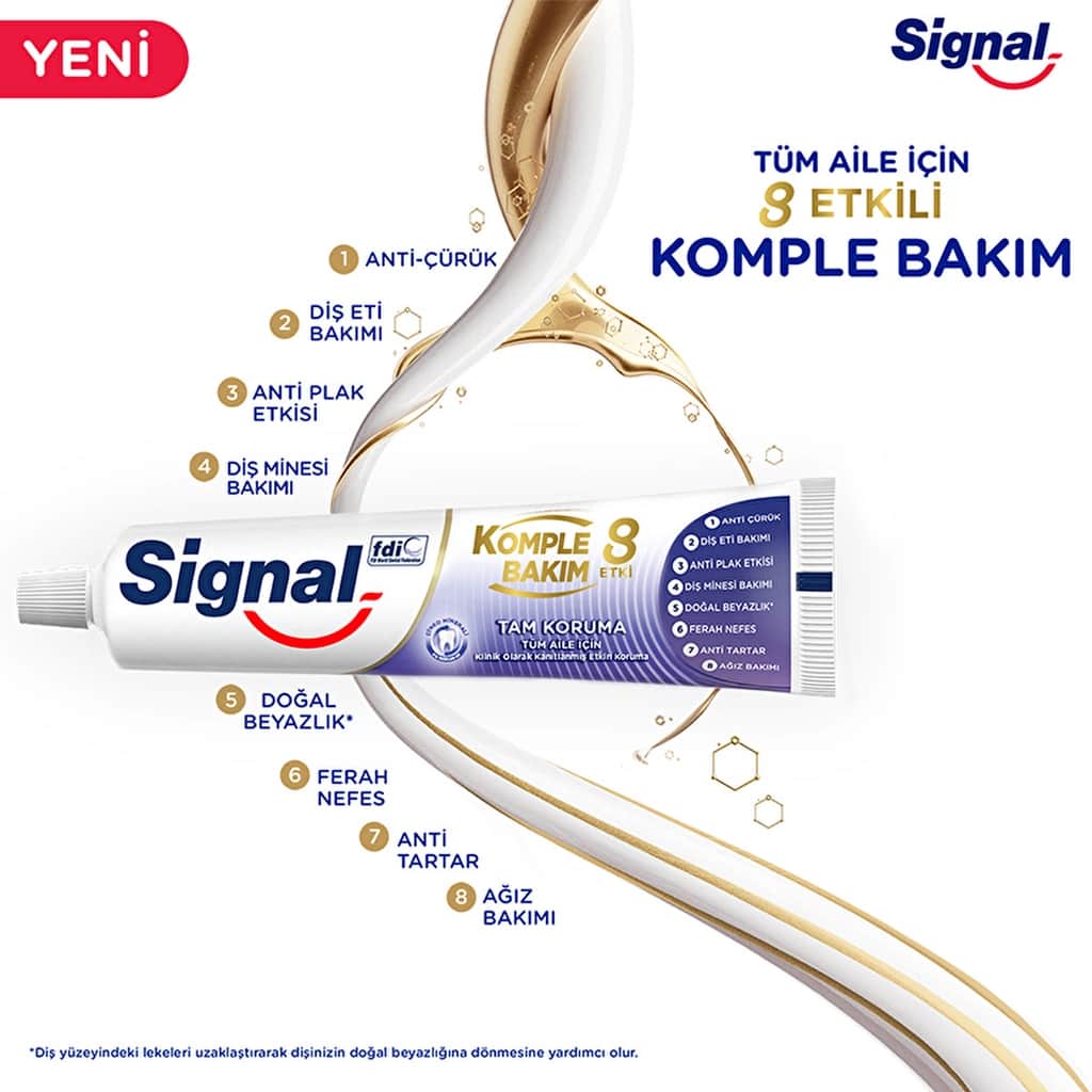 Signal معجون أسنان سيجنال للعناية الكاملة 8 تأثيرات حماية كاملة 75 مل - 4