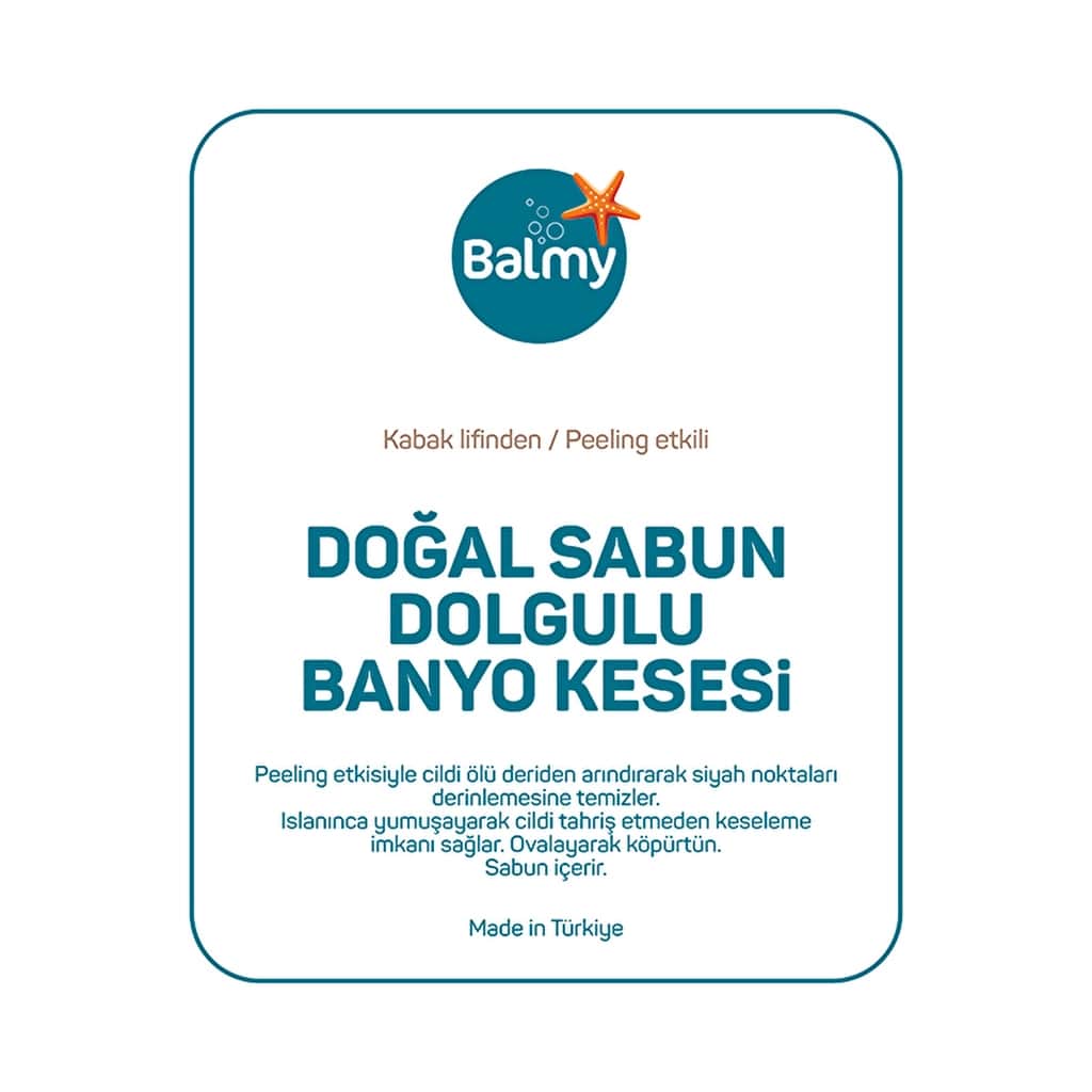 Balmy قفاز حمام بلسمي مملوء بالصابون الطبيعي، قطعة واحدة - 4