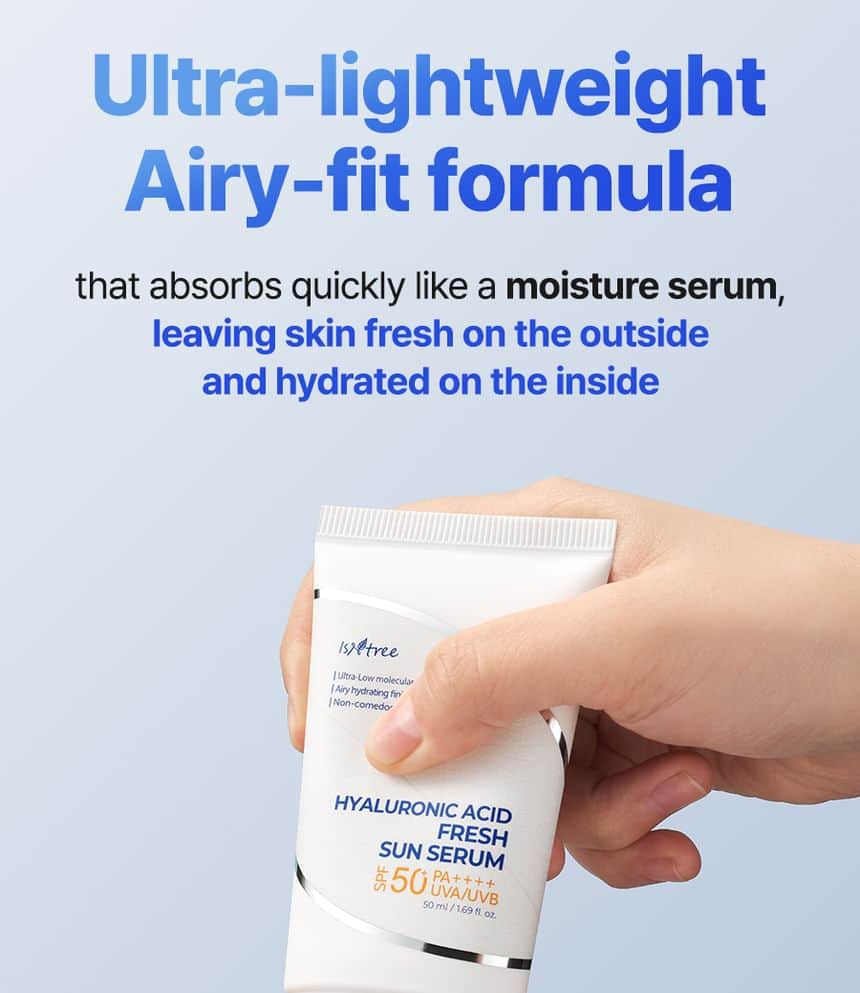 Isntree سيروم حمض الهيالورونيك المنعش للشمس SPF50+ PA++++ من اسنتري 50 مل - 3