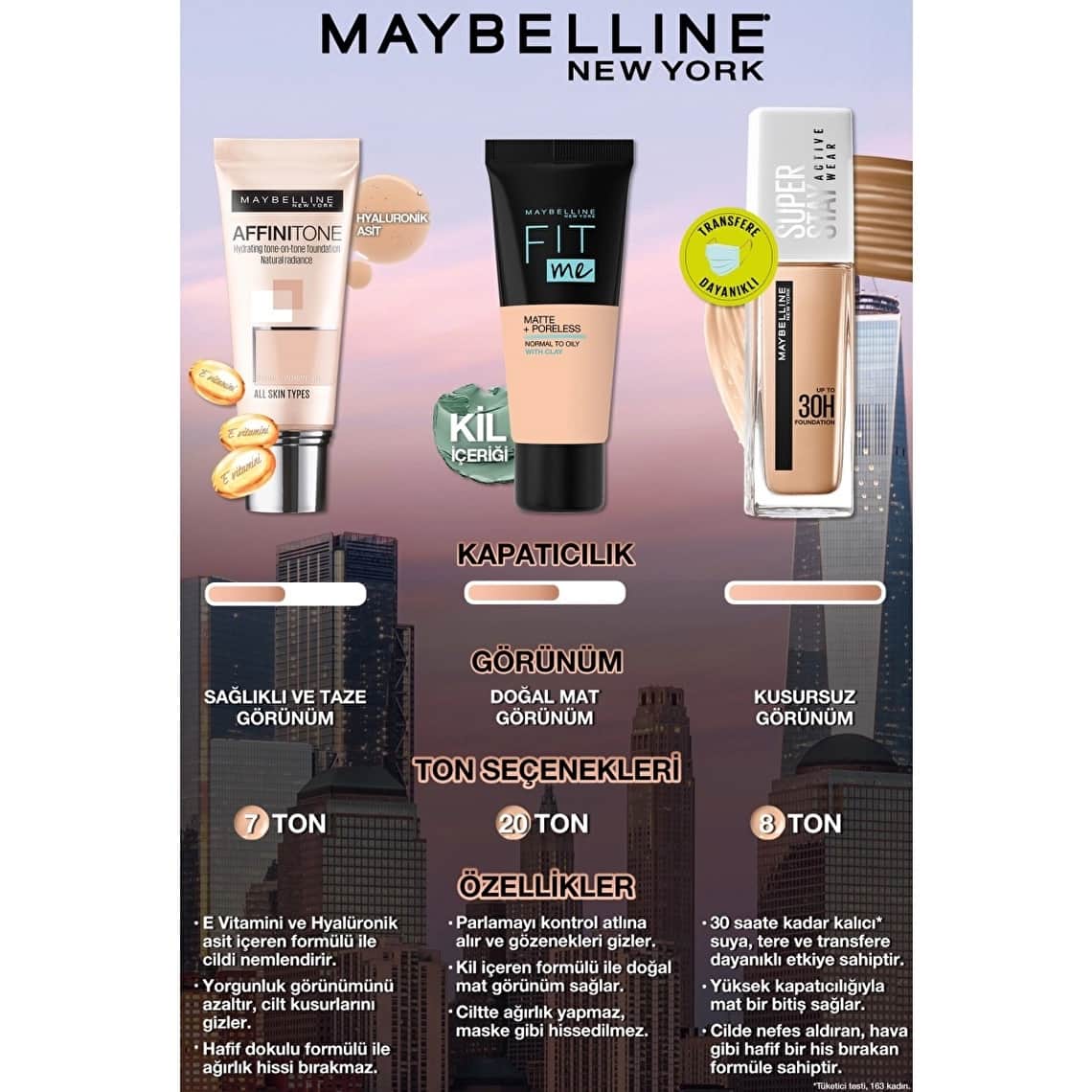 Maybelline كريم أساس أفينيتون من مايبيلين نيويورك، رقم 24 بيج ذهبي - 5