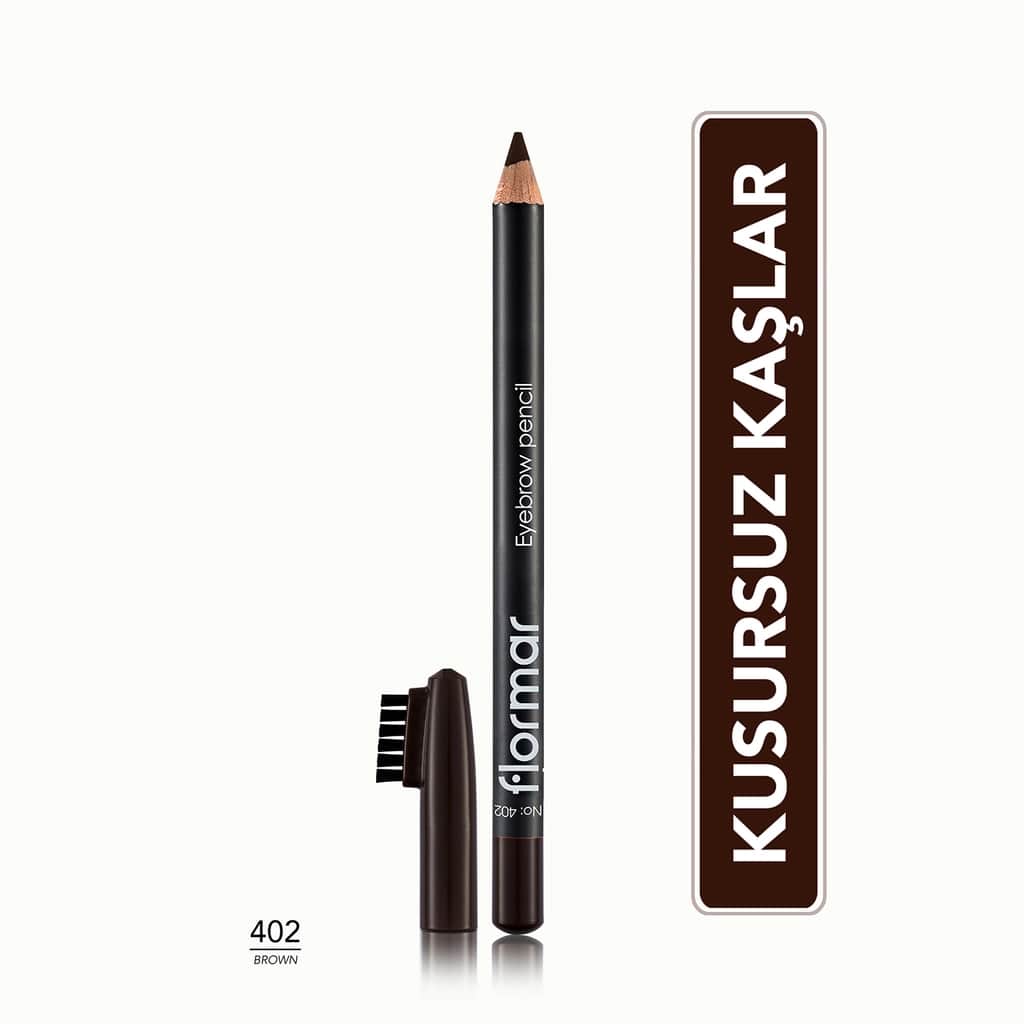 Flormar قلم حواجب فلورمار ناتشورال لوك بفرشاة ناعمة 1.14 غرام بني - 1