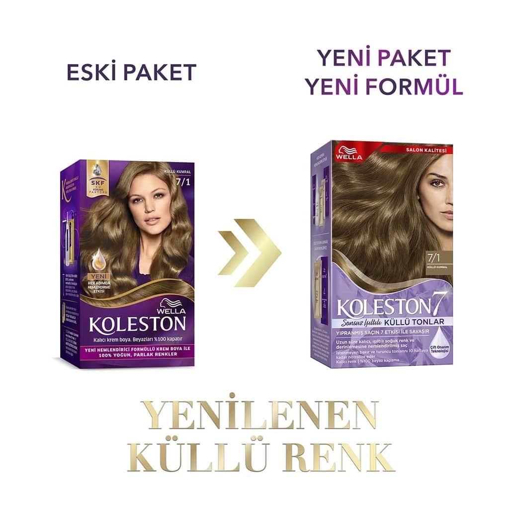 Wella Koleston صبغة شعر ويلا كولستون سوبريم ٧/١ أشقر رمادي (درجات رمادية لامعة لا نهائية) - 3