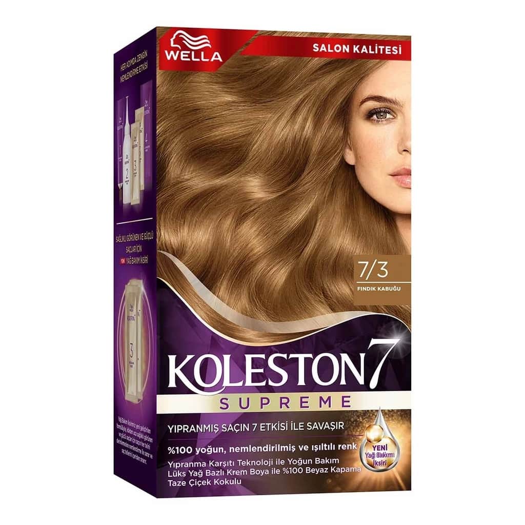 Wella Koleston صبغة شعر ويلا كولستون سوبريم 7/3 قشر البندق - 2