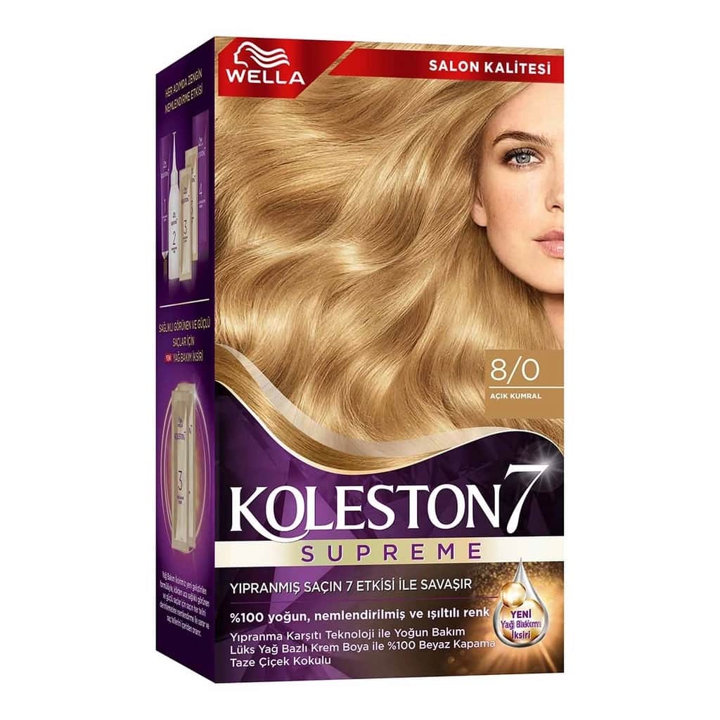 Wella Koleston صبغة شعر ويلا كوليستون سوبريم 8/0 أشقر فاتح - 2