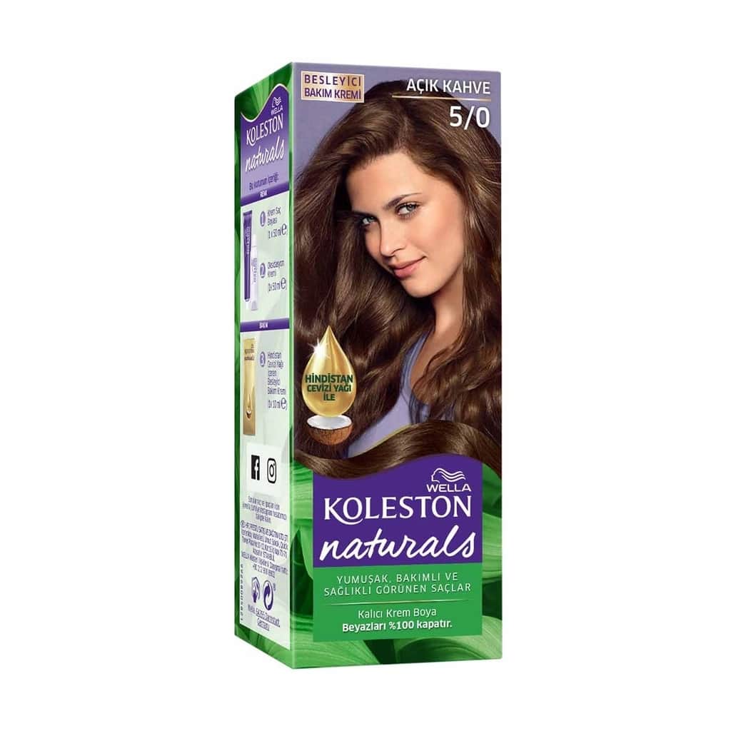 Wella Koleston صبغة شعر ويلا كولستون ناتشورالز 5/0 بني فاتح - 2