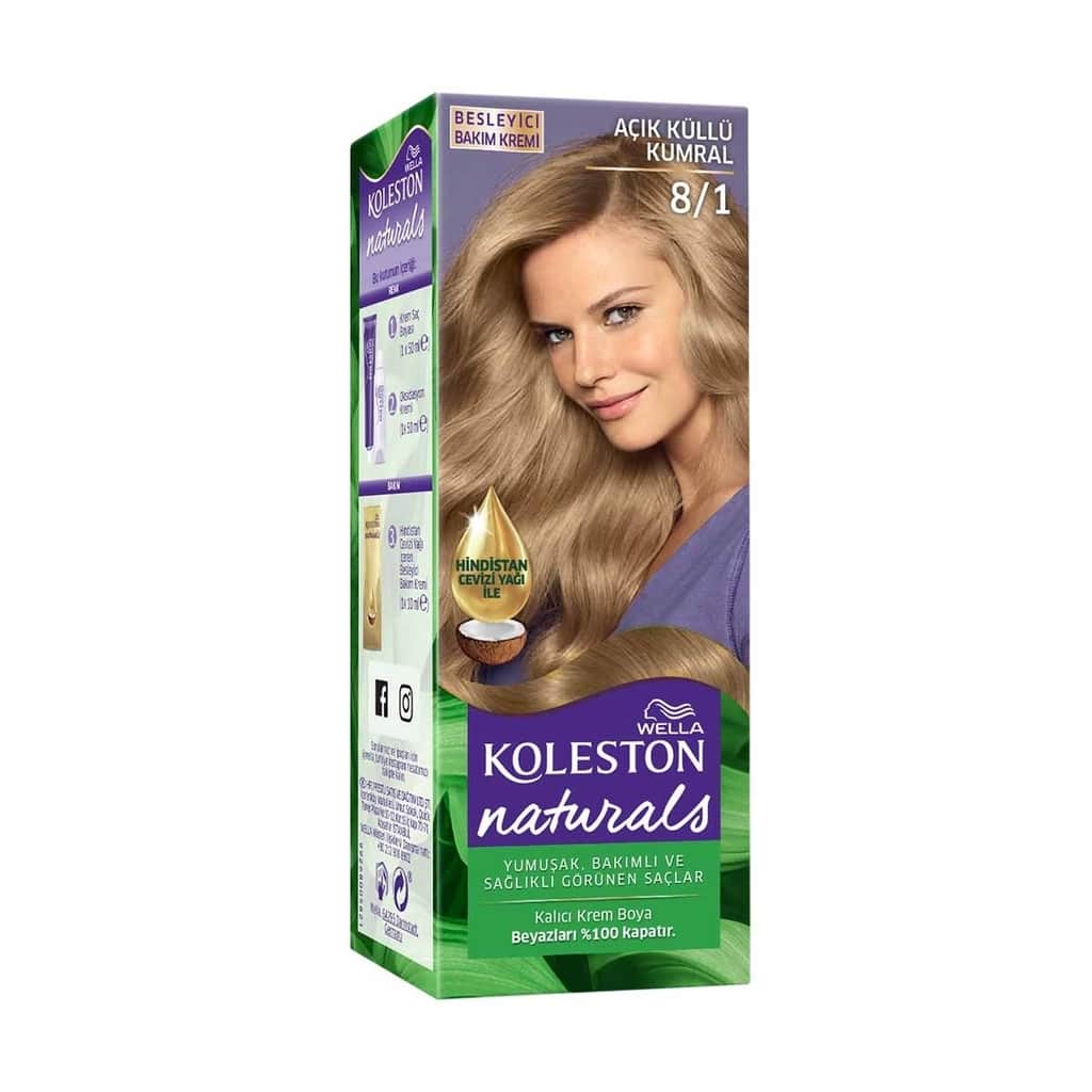 Wella Koleston صبغة شعر ويلا كوليستون ناتشورالز 8/1 أشقر رمادي فاتح - 2