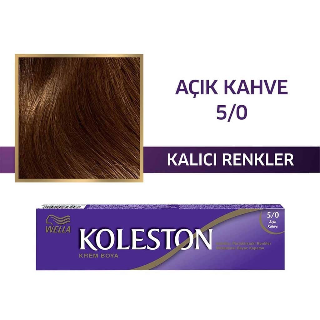 Wella Koleston طلاء أنبوبي واحد من ويلا كولستون 5/0 بني فاتح - 1