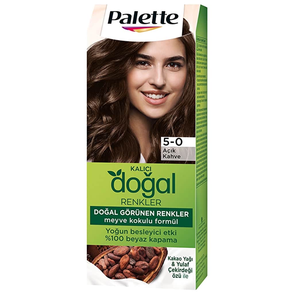 Palette باليت صبغة شعر بألوان طبيعية بني فاتح 50 مل - 2