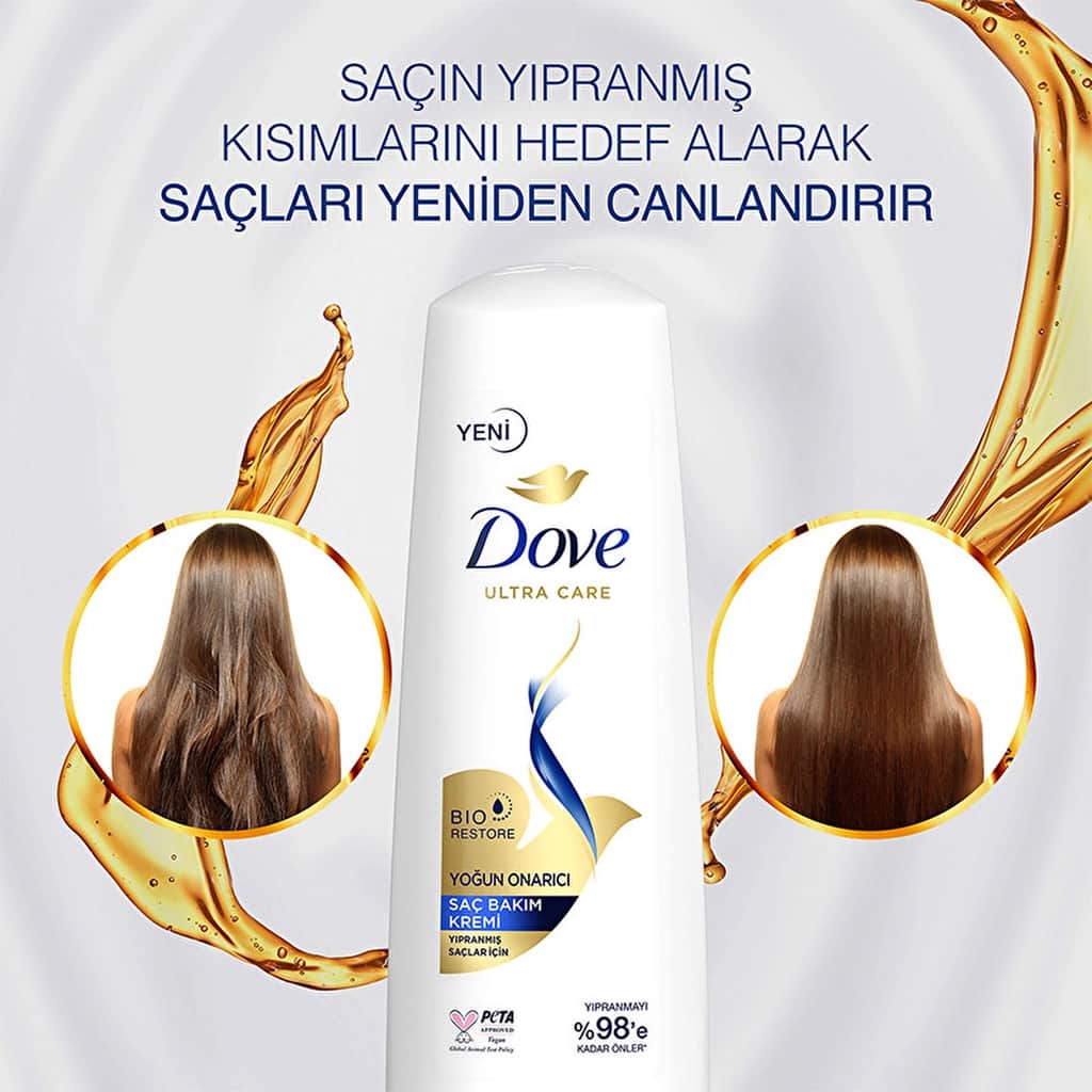 Dove دوف ألترا كير بلسم العناية بالشعر إصلاح مكثف للشعر التالف 350 مل - 4