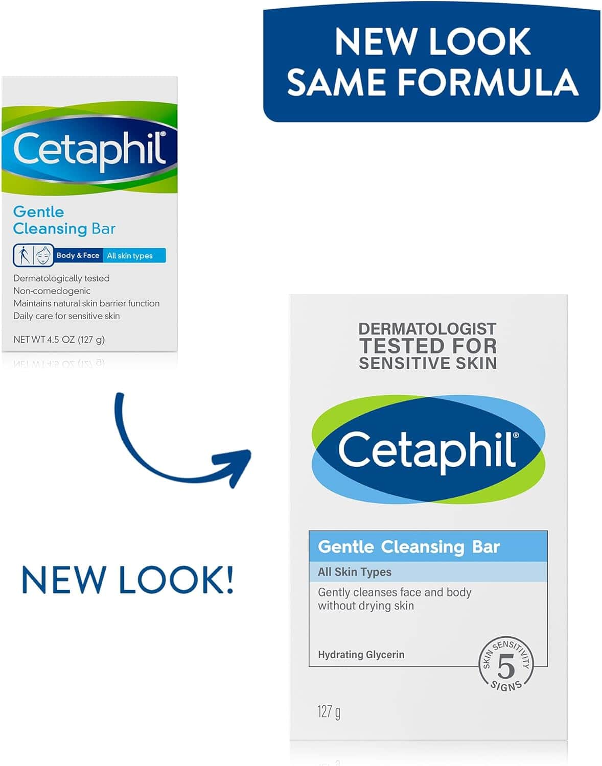Cetaphil صابون ملطف ومرطب للبشرة والجسم من سيتافيل 127 مل - 3