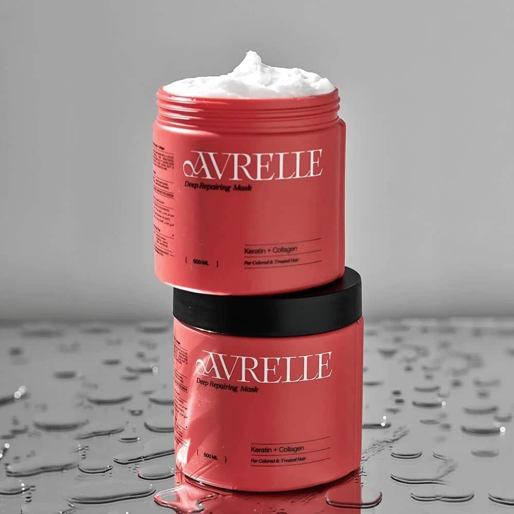 Avrelle ماسك الشعر بالكيراتين والكولاجين من افريل 500 مل - 3