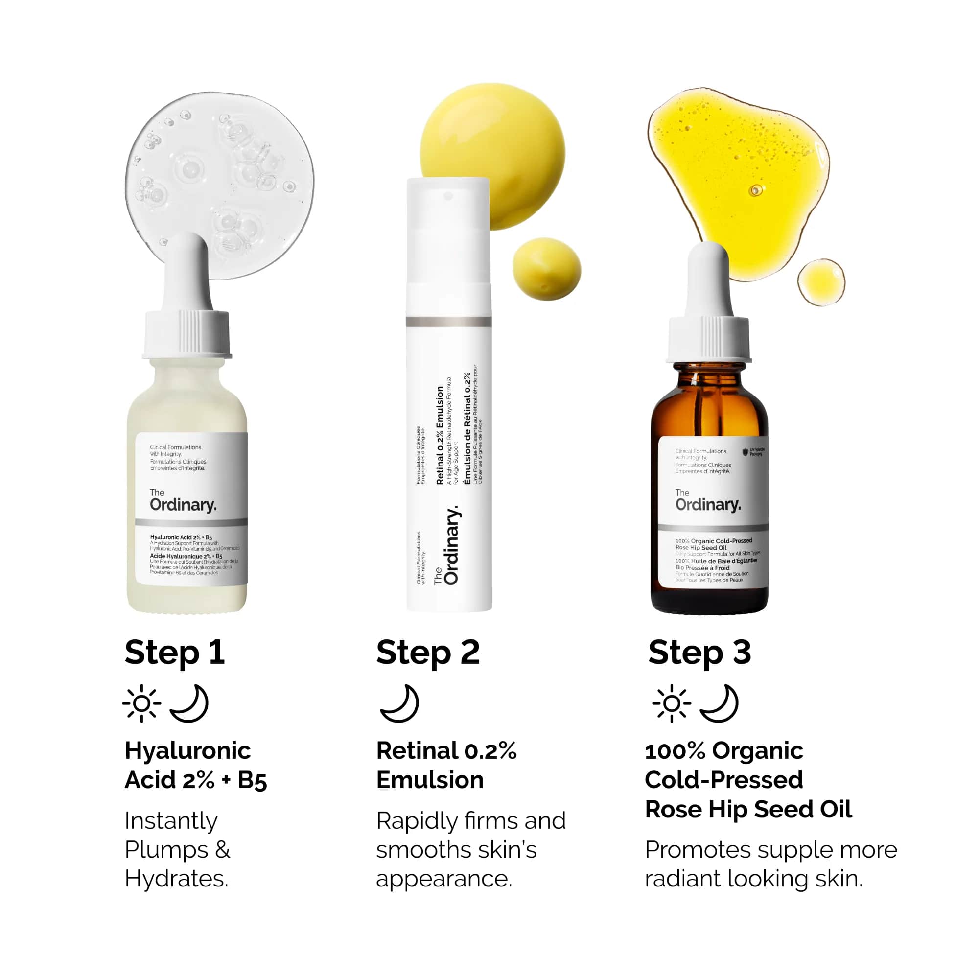 The Ordinary المجموعة الليلية لترطيب البشرة وتفتيحها واستهداف علامات الشيخوخة من ذا اورديناري - 2