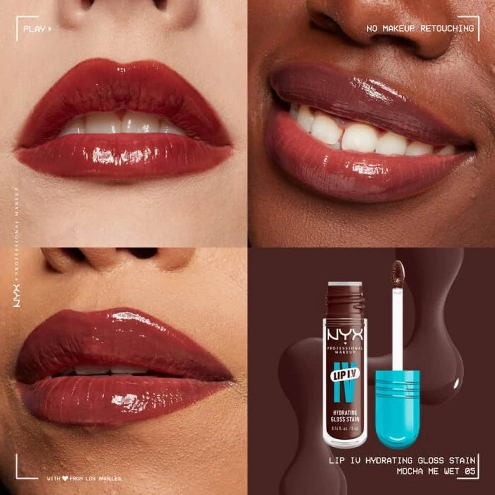 NYX ملمع شفاه ليب ايف من نييكس بروفيشنال ميك اب، لون موكا مي ويت - 2