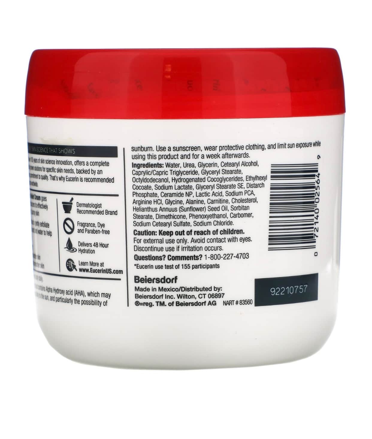 كريم القضاء على الخشونة من يوسرين ، خال من العطور ، 454 جم Eucerin - 2