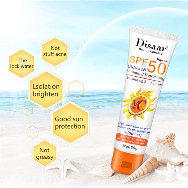 Disaar كريم واقي شمس 50 SPF وتبييض البشرة مع فيتامين سي  من ديسار 50 جرام - 2