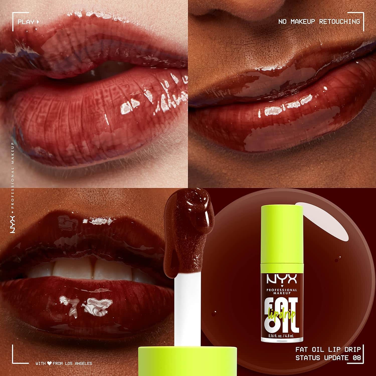 NYX تحديث حالة زيت الشفاه اللامع من نيكس بروفيشنال ميك أب - 2