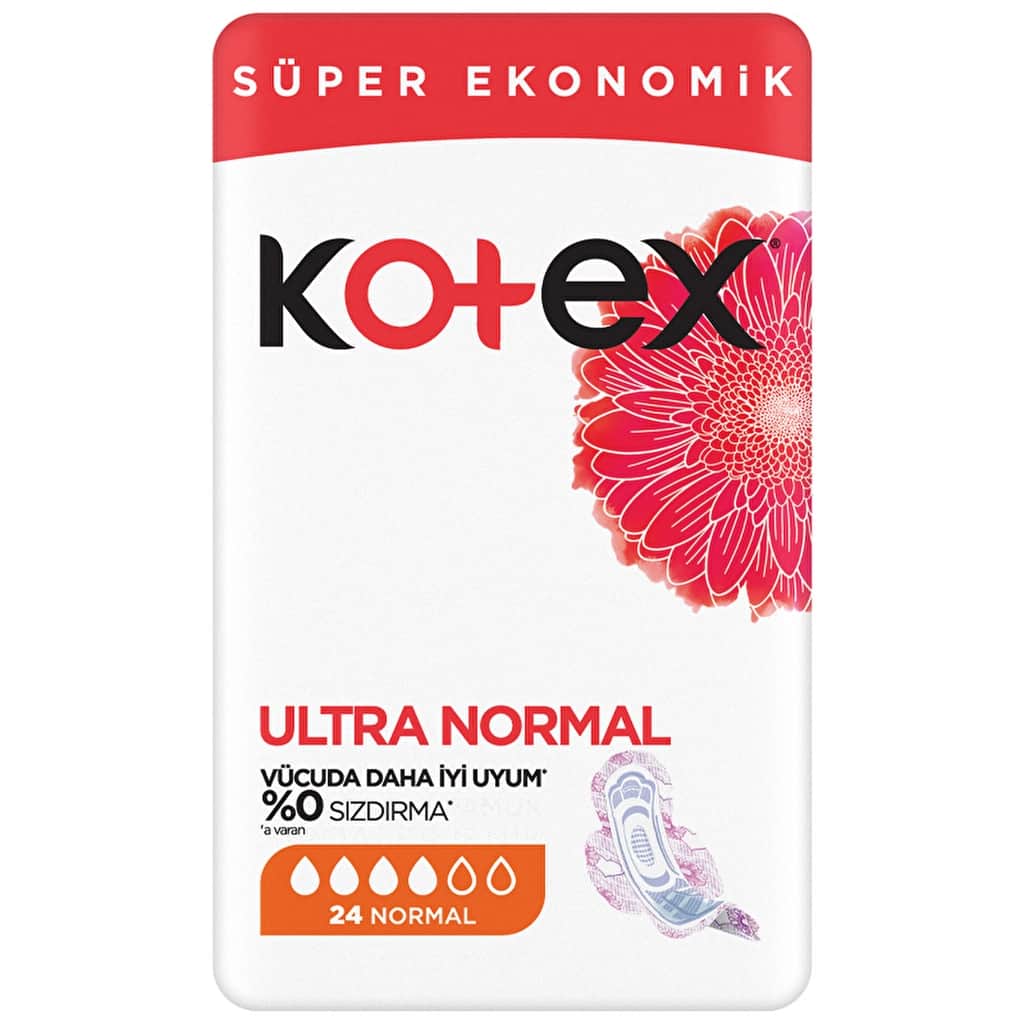 Kotex فوط كوتكس الصحية العادية للغاية ٢٤ قطعة - 1