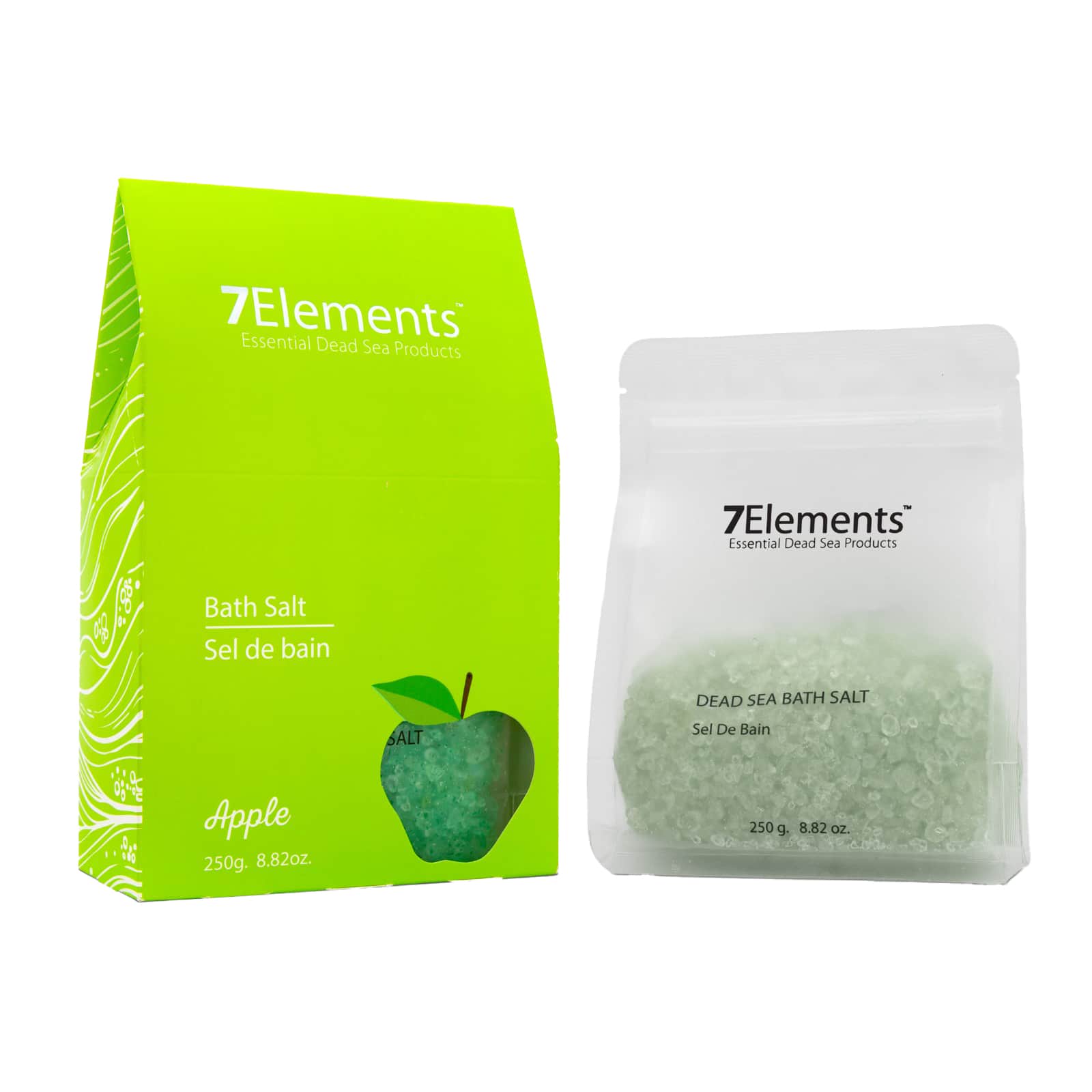 7 Elements ملح الاستحمام برائحة التفاح من 7 إليمنتس 250 جرام - 1