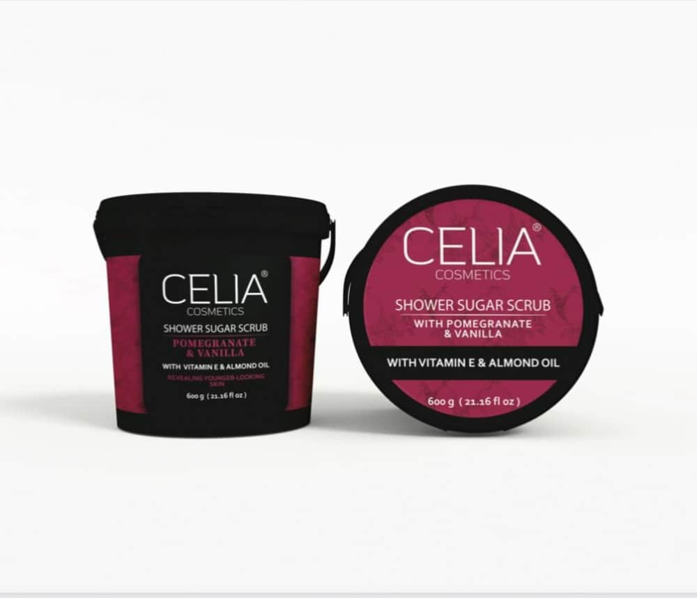 Celia مقشر السكر الرغوي للوجه و الجسم بالرمان والفانيلا من سيليا 600 جرام - 2