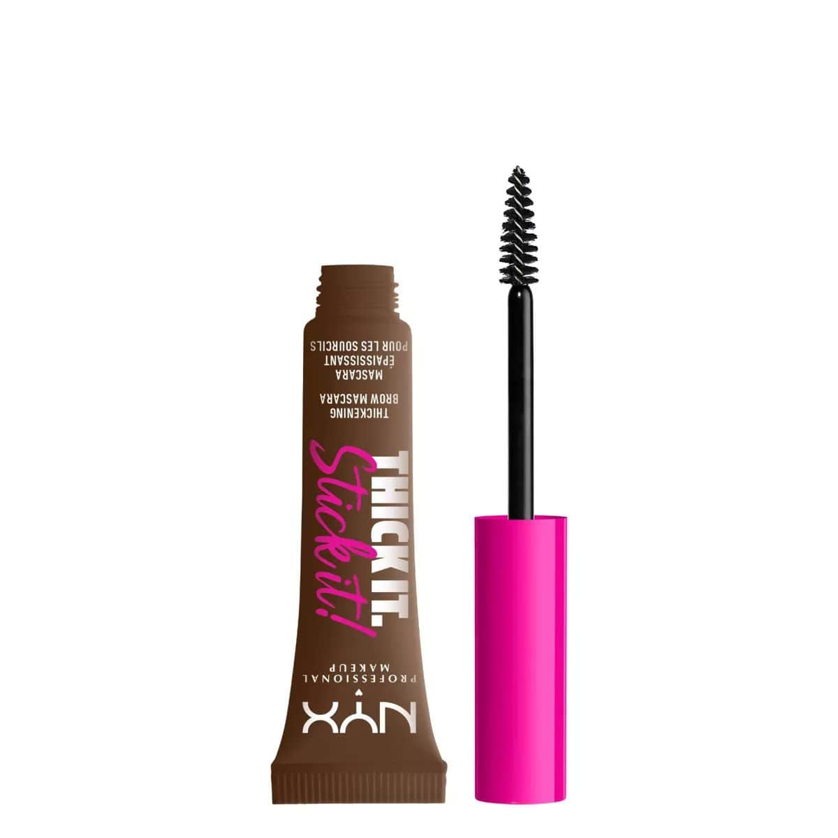 NYX ماسكارا الحواجب تيك إت ستيك إت من نيكس بروفيشنال ميك أب بني رمادي - 3
