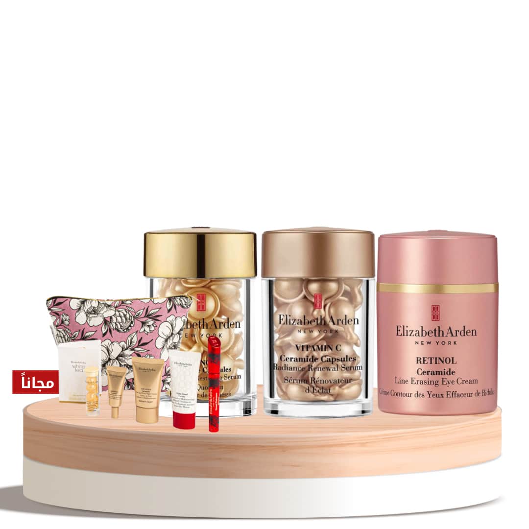 Elizabeth Arden عرض بوكس العناية الشاملة من إليزابيث آردن 9منتجات مع شنطة هدية - 1