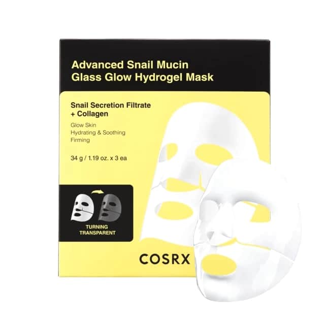 COSRX قناع هيدروجيل زجاجي متوهج بمخاط الحلزون المتقدم قناع واحد من كوسركس - 1