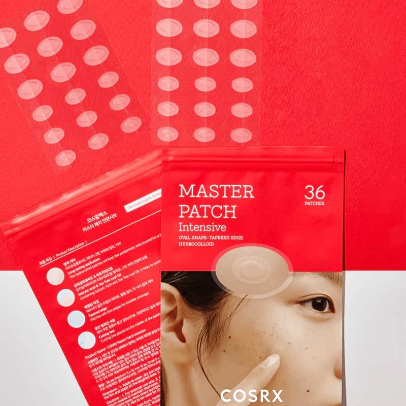 COSRX لصقات حب الشباب والنمش والبقع باتش ماستير مكثف من كوسركس 90 لصقة - 4