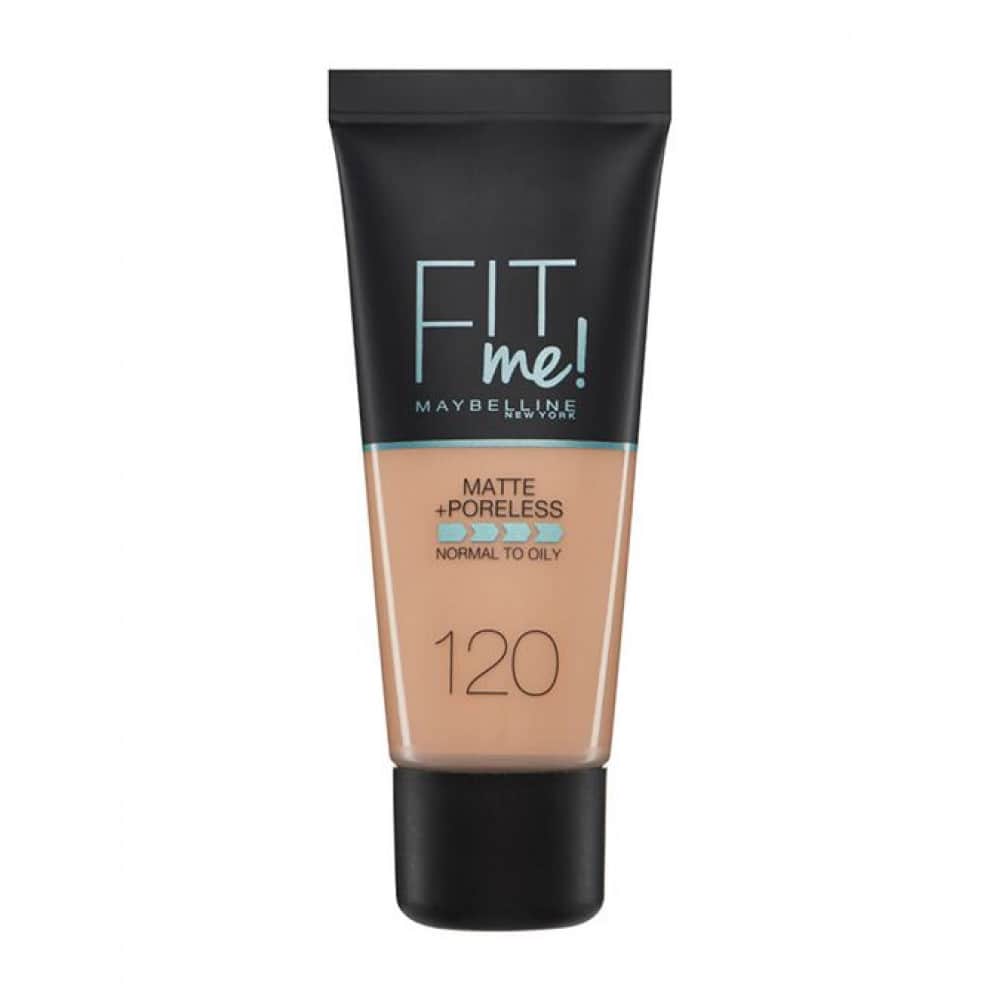 Maybelline كريم أساس مايبيلين فيت مي مات+بورليس 120 للبشرة الدهنية - 1