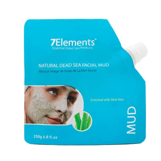 7 Elements كيس طين البحر الميت للوجه بالألوفيرا من 7 إليمنتس 25 جرام - 1