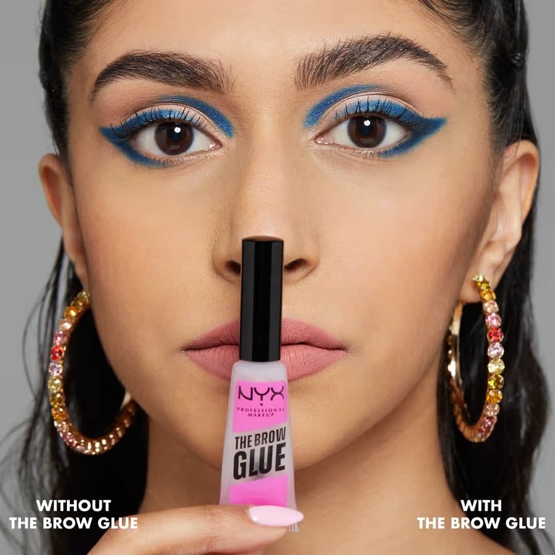 NYX غراء الحواجب من نيكس بروفيشنال ميك أب، ماسكارا تثبيت الحواجب شفافة - 2