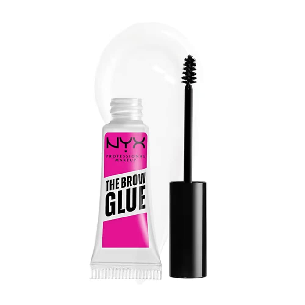 NYX غراء الحواجب من نيكس بروفيشنال ميك أب، ماسكارا تثبيت الحواجب شفافة - 3