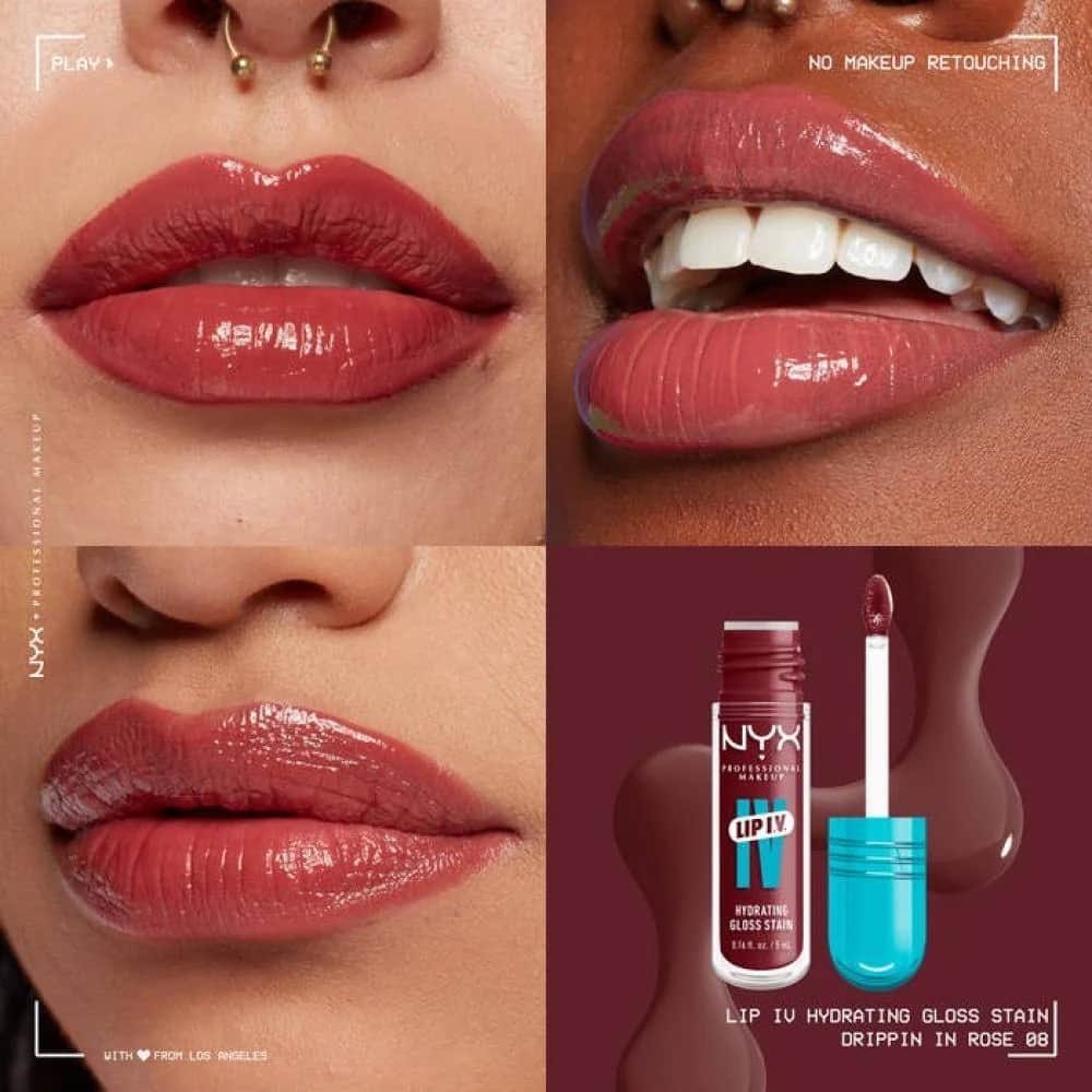 NYX ملمع شفاه ليب ايف من نييكس بروفيشنال ميك اب، لون وردي - 2