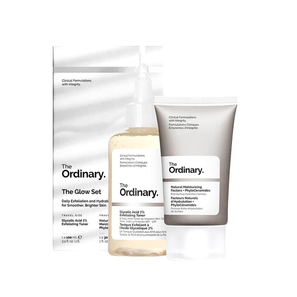 The Ordinary مجموعة النظارة  بحمض الجليكوليك من ذا اورديناري تونر + مرطب - 2