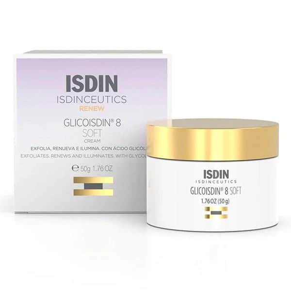 ISDIN كريم مقشر جلايكوليك 8% منعم ومرطب و مجدد للبشرة الجافة و العادية  من ايسدين 50 جرام - 2