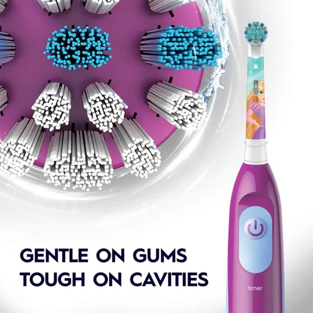 Oral-B فرشاة أسنان كهربائية للاطفال فيتاليتي كروس اكشن مؤقت رباعي من اورال بي - 3