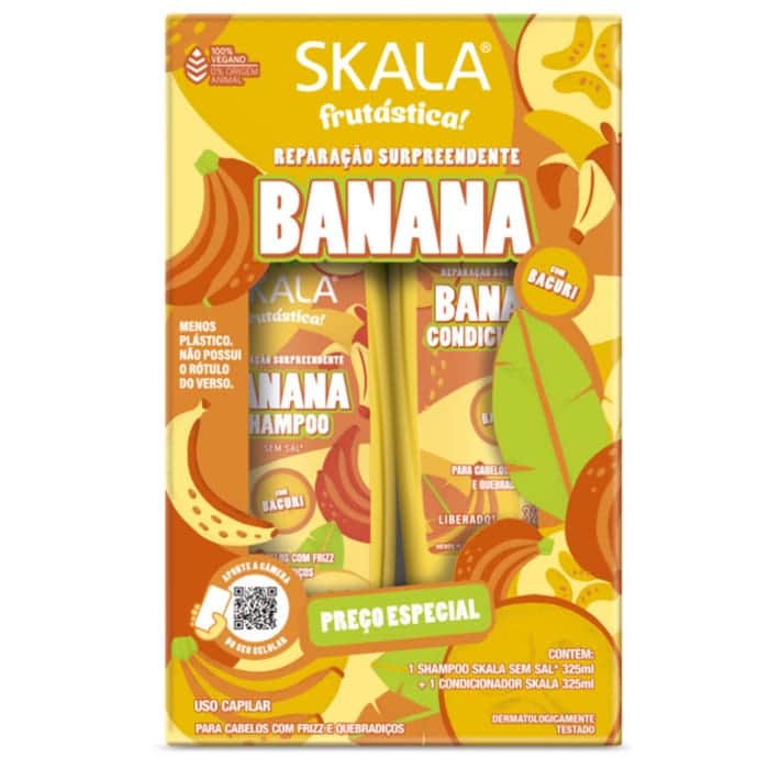 Skala Expert مجموعة شامبو وبلسم بالموز للشعر المجعد من سكالا 325 مل - 1