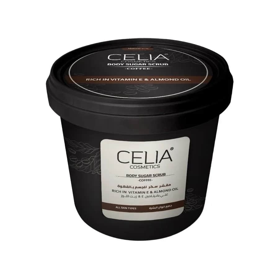 Celia مقشر سكر زيتي بالقهوه وزيت اللوز  من سيليا 500 جرام - 1