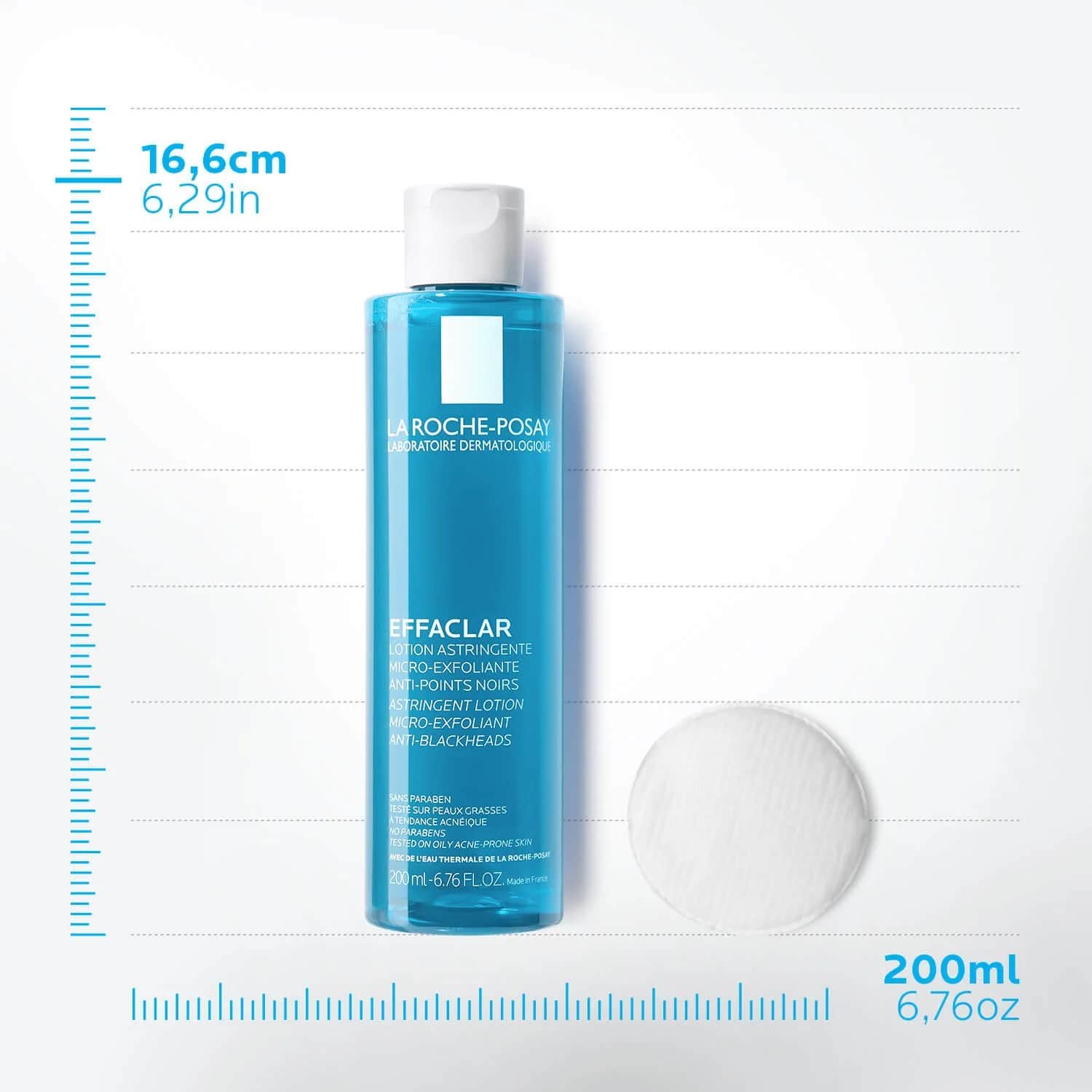 La Roche-Posay تونر إيفاكلار مايكرو بيلينج من لاروش بوزيه للبشرة الدهنية 200 مل - 2
