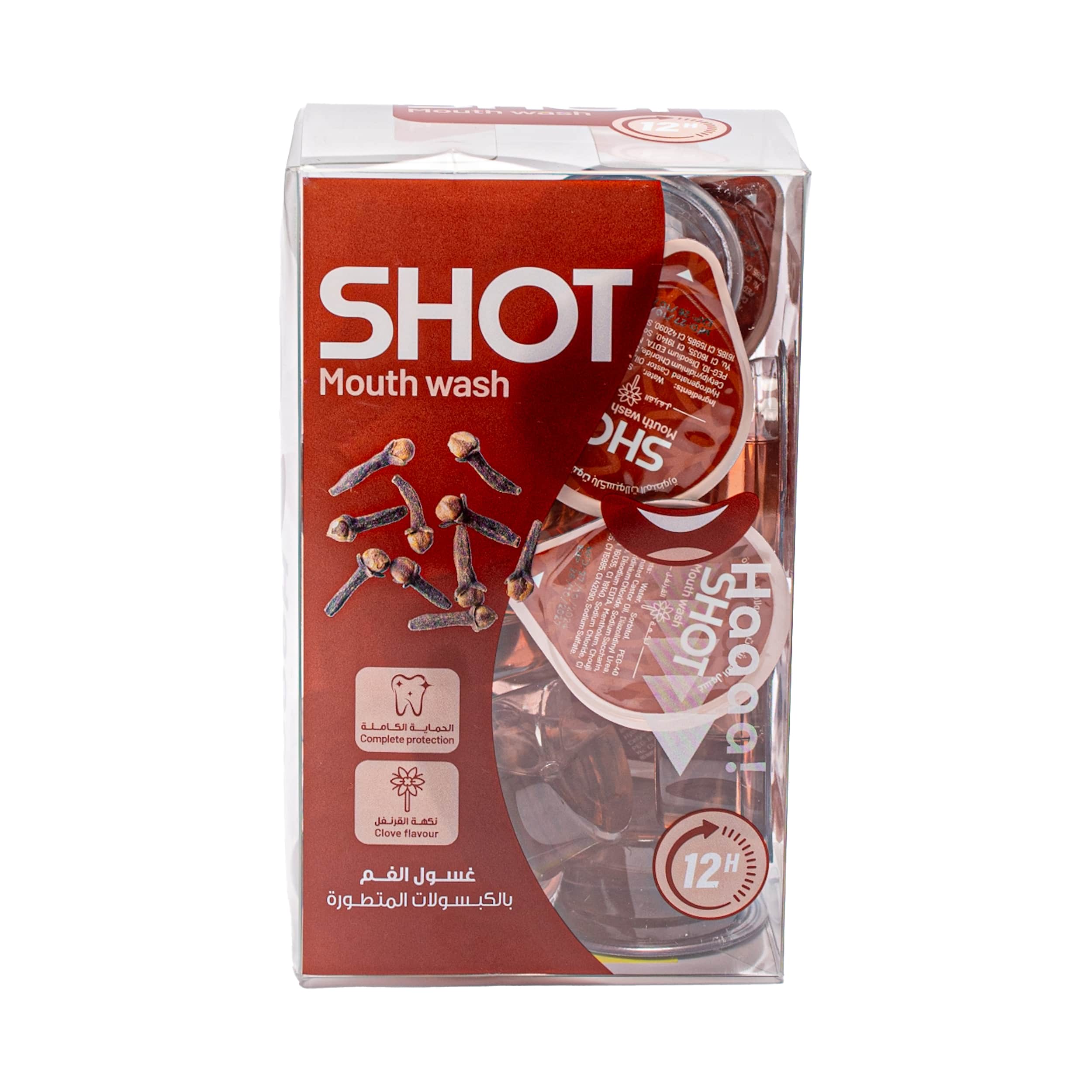 Mouth Shot غسول فم بنكهة القرنفل 15 مل 20 قطعة من شوت - 6