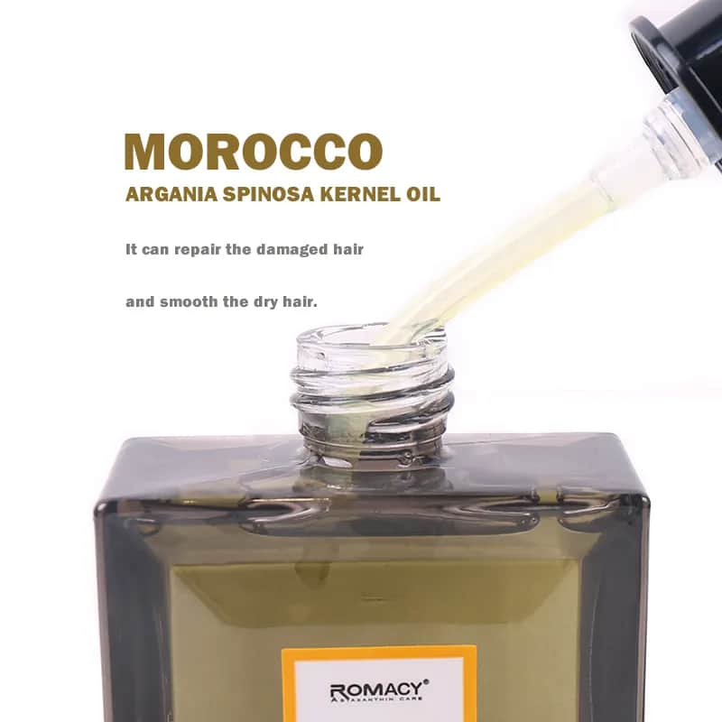 ROMACY سيروم اصلاح الشعر بالكيراتين بزيت الأرجان المعزز بالأستازانتين من روماسي – 55 مل - 5
