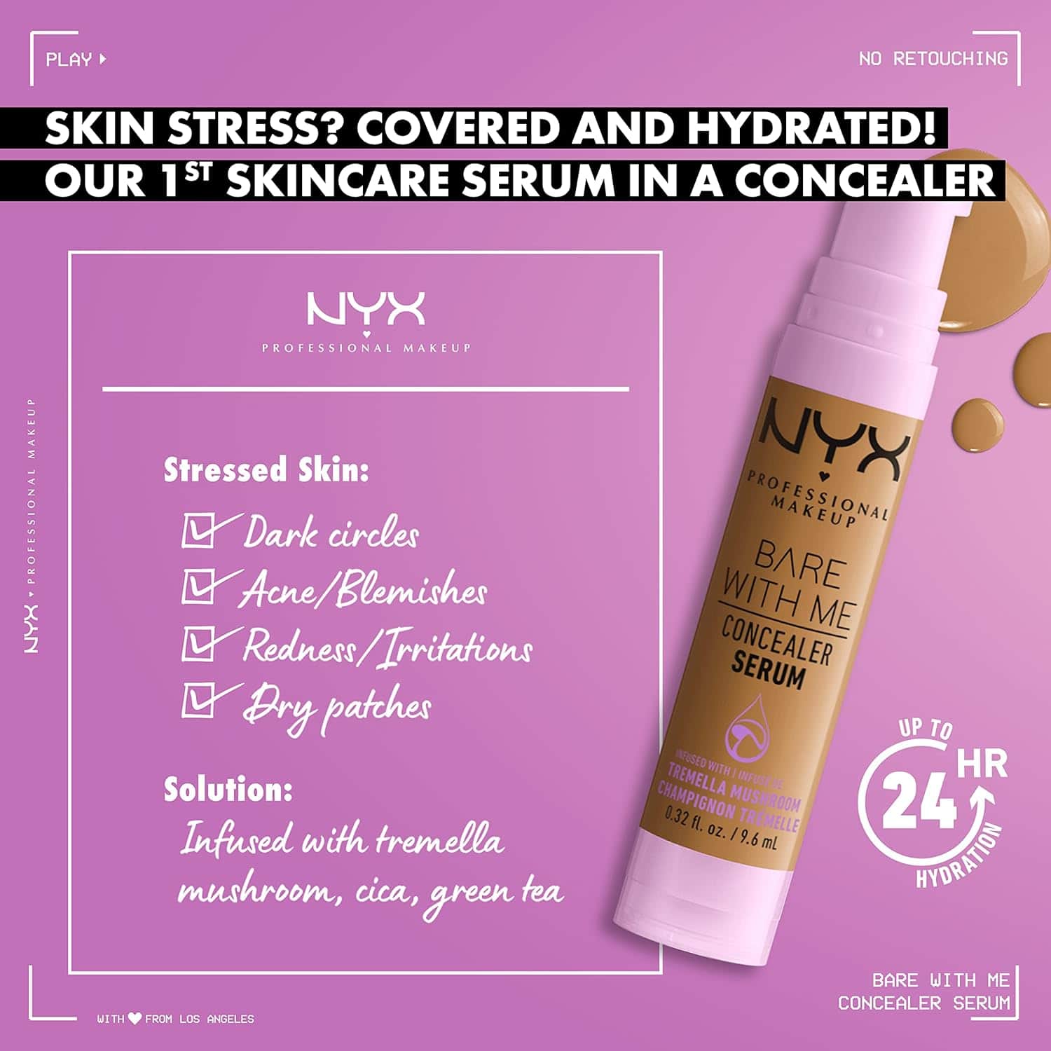 NYX سيروم إخفاء العيوب \بير ويذ مي\" من نيكس بروفيشنال ميك أب، لون 03 فانيليا" - 4