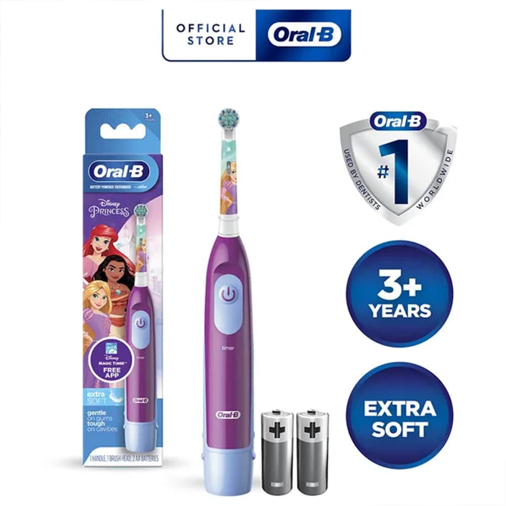 Oral-B فرشاة أسنان كهربائية للاطفال فيتاليتي كروس اكشن مؤقت رباعي من اورال بي - 2